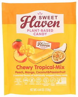 Sweet Haven Plant-Based Candy, Chewy Tropical-Mix, Naturally Flavored, Vegan Friendly, Gluten Free & Non-GMO, 4.44 Ounce (Pack of 6)