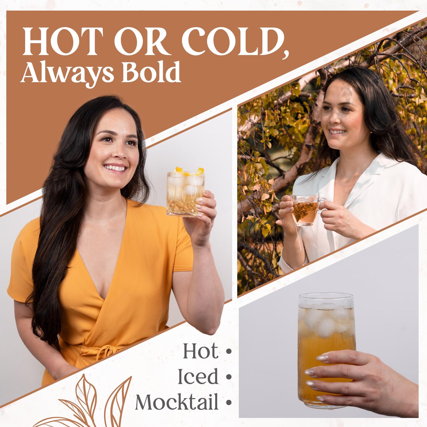 Old Fashioned Craft Tea Blend by Happy Valley Tea - Inspired by Cocktails - Smoky Black - 14 biodegradable Sachets - Enjoy Hot, Iced, or Mocktail