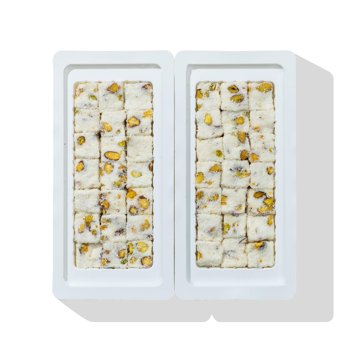 Me?hur Safranbolu Lokumcusu Turkish Delight Pistachios: Gourmet Candy & -Snack Lovers, Turkish Delight Candy Gift Box, Covered in Coconut (11.3 oz)