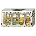 Mantova Grand’Aroma Flavored Extra Virgin Olive Oils, Variety Gift Set, made in Italy, cold-pressed, 100% natural, heart-healthy, for grilling, barbequing, smoking, and cooking, 8.5 oz
