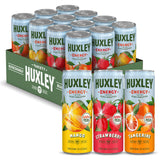Huxley Variety Pack Energy Drink | 90mg Natural Caffeine, Clean Energy - No Crash, No Jitters | Only 5g Sugar, No Artificial Sweeteners | Electrolytes