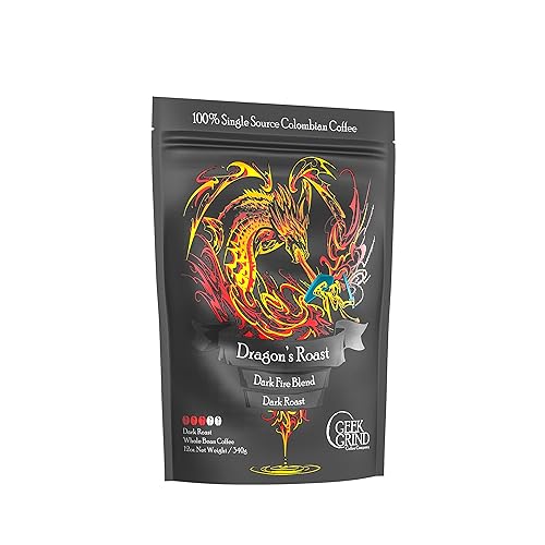 Geek Grind Dragon's Roast Whole Bean Coffee - 12oz Bag