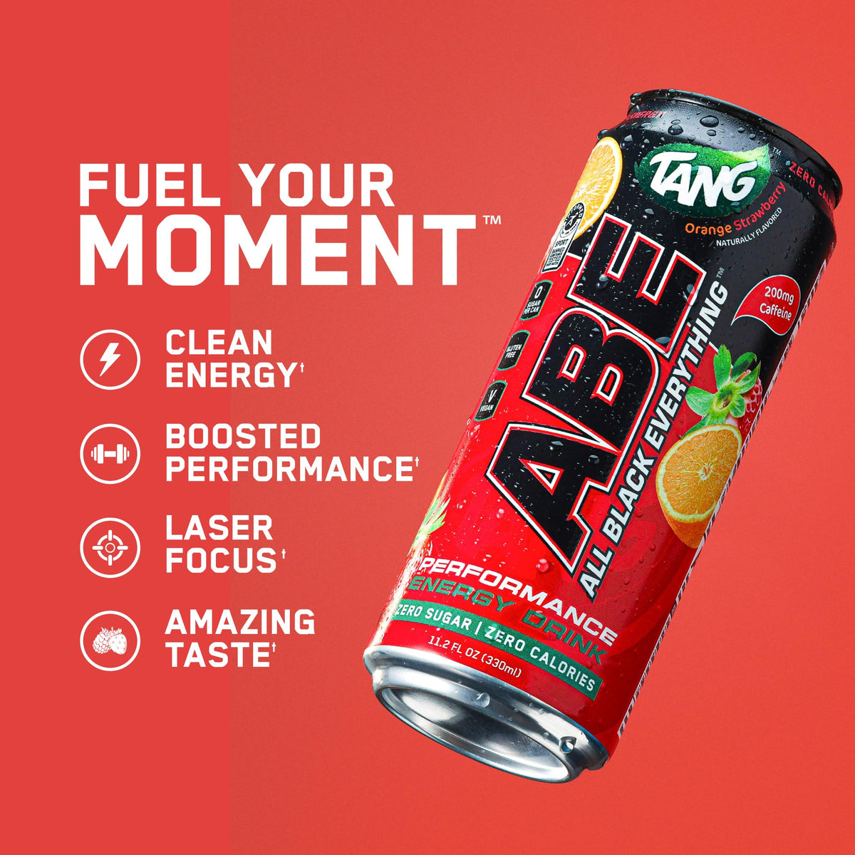 All Black Everything Performance Energy Drink | Zero Calories, Sugar Free | 200mg Caffeine | Beta Alanine & Citrulline | Pre-Workout Sport Drink
