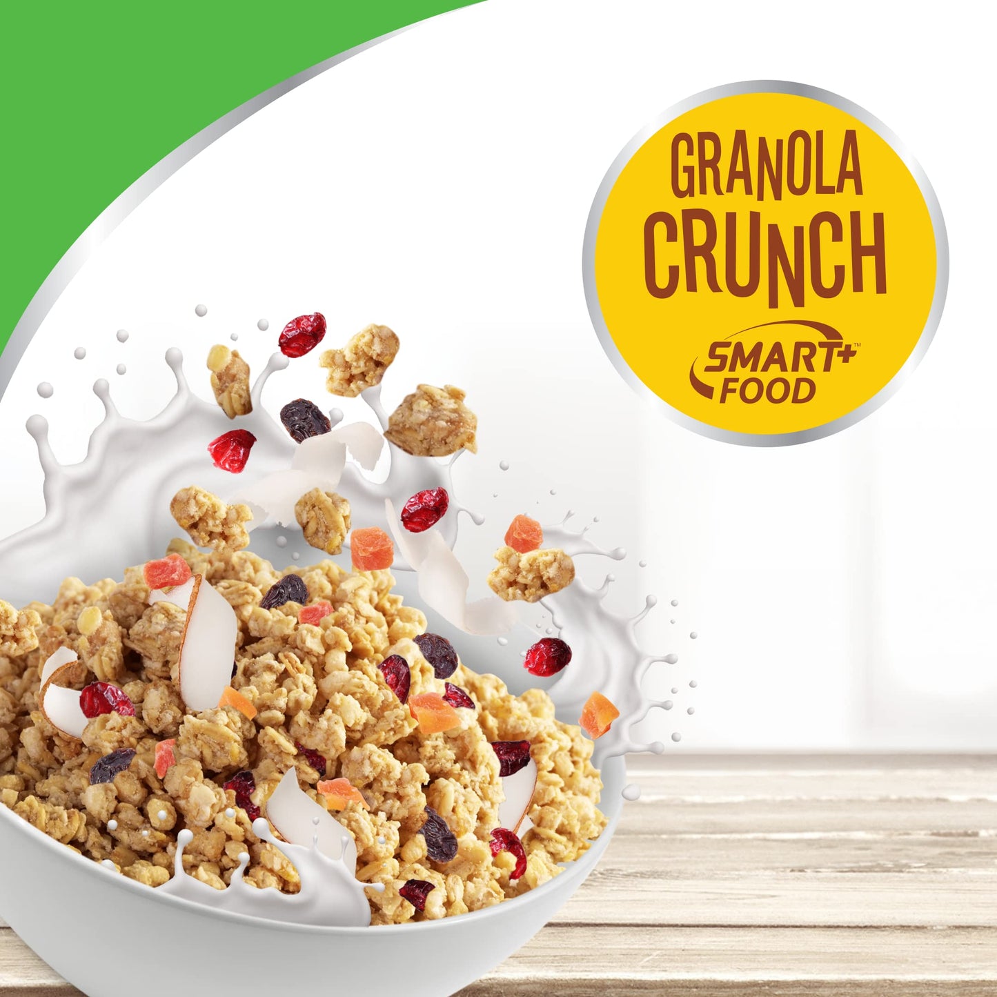 FUTURELIFE Smart Food Crunch Granola | 700g/24.7oz | 7g Protein | High Energy | Contains Probiotics | Rolled Oats | High In Dietary Fiber | Berries