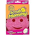 Scrub Daddy Dual Sided Texture Changing Sponge/Scrubber - Super Absorbent Sponge Side - Scrub Mommy (Pink) - 1 Count