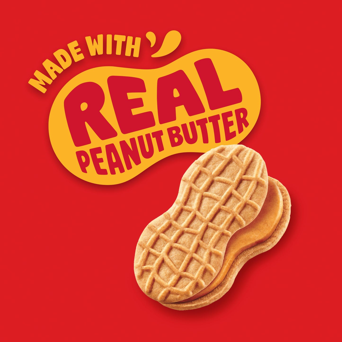 NUTTER BUTTER Peanut Butter Sandwich Cookies, Family Size, 16 oz
