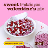 M&M’S Valentine's Day Chocolate Gift Bag, 2lb Red Pink White M&M'S with Messages, Bulk Valentine's Candy for Galentine’s Gifts, Party Favors, Candy