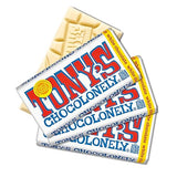 Tony’s Chocolonely Belgian White Chocolate Candy Bar, Pure Chocolate Bars for Snacks, Party Favors, Gifts, Baking, or Gift Basket, Made From Quality