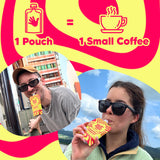 Fruit Slaps Caffeinated Fruit Blend - Strawberry Lemonade, Natural Caffeine, Real Fruit, Prebiotic Fiber - Energy Boost for Focus & Gut Health