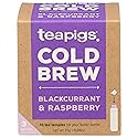 Teapigs Blackcurrant and Raspberry Cold Brew Tea Bags (1 Pack of 10 Tea Bags)