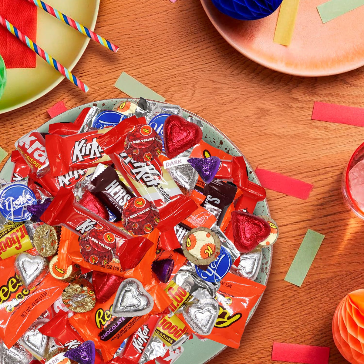 Bulk Chocolate Candy Individually Wrapped - 4 Pound Assorted Chocolate Candy Variety Pack for Classroom Parties, Gift Bags, Candy Exchanges & Treats