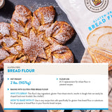 King Arthur Gluten-Free Bread Flour, 1:1 Replacement for Yeasted Recipes, 2 lb (Pack of 1) - Premium GF Flour for Artisan Boules, Bagels, Cinnamon