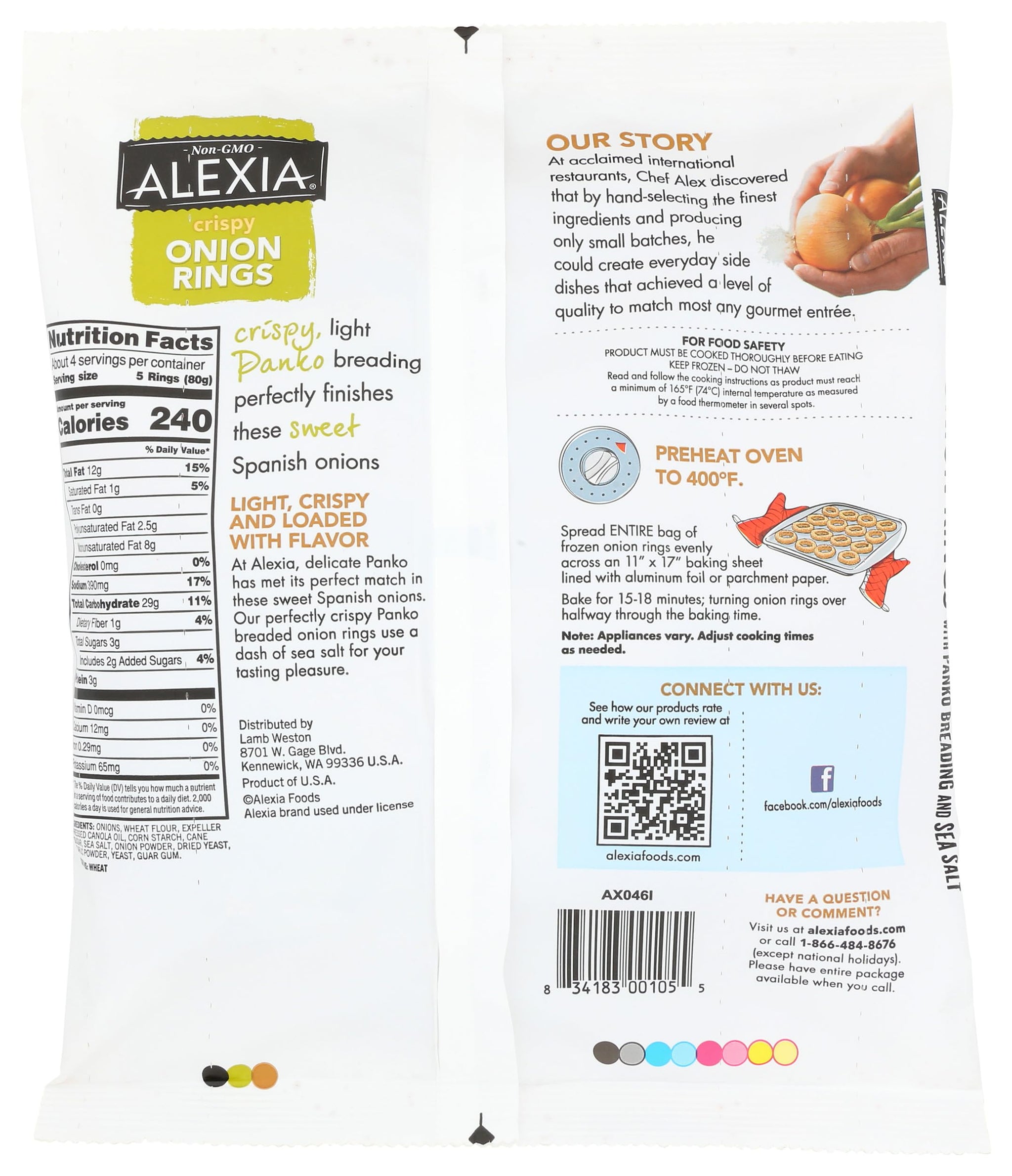 Alexia Foods Onion Rings With Sea Salt, 11 OZ