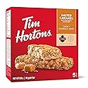 Tim Hortons Salted Caramel Granola Bars, Peanut Free, 5 Count, Imported from Canada}