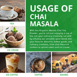 Jiva Organic Traditional Masala Chai Tea Powder Spice Blend 3.5 Ounce - Made with All Organic Spices - Easy Indian Tea Preparation