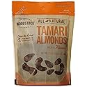 Woodstock Tamari Almonds - Roasted - Case of 8 - 7.5 oz.