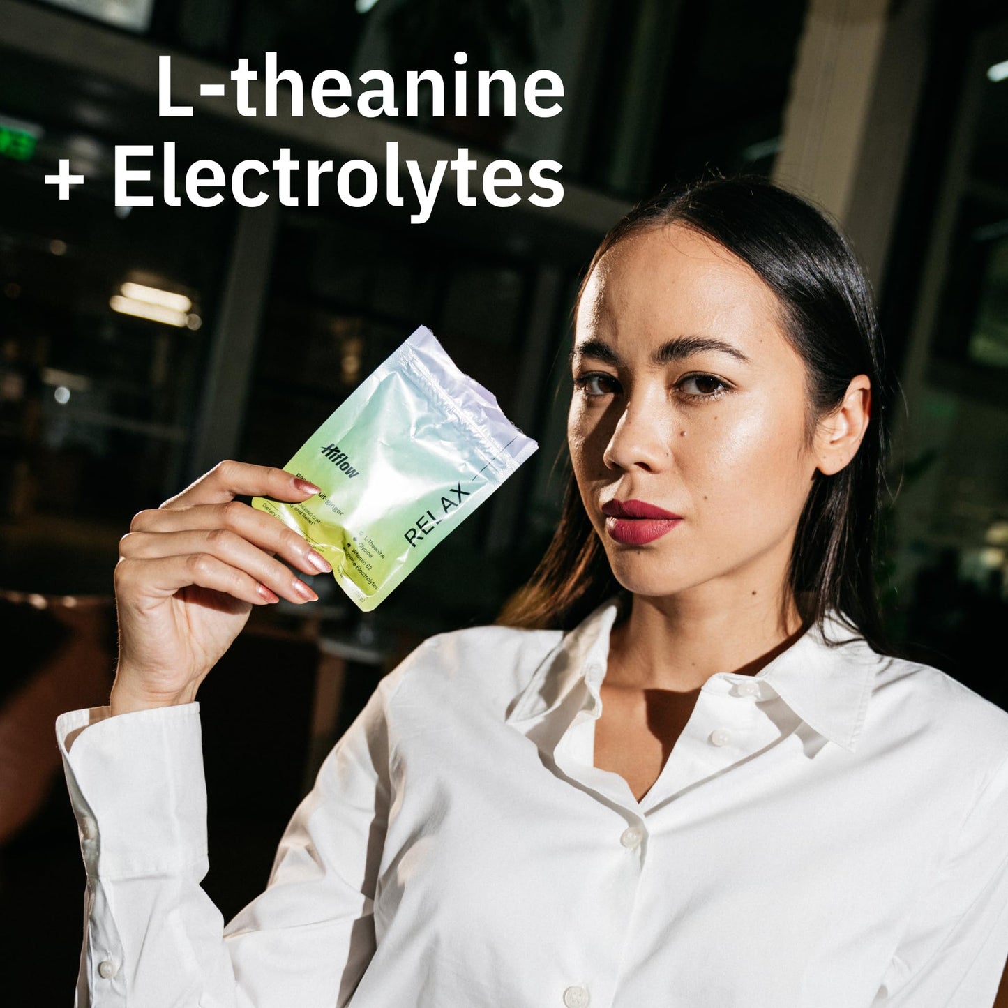 HIFLOW Electrolytes + L-Theanine Gum | Hydrating, Calming, Stress Relief, Relaxing Gum | Vitamin B12, Glycine, Magnesium, Calcium 2 Pack