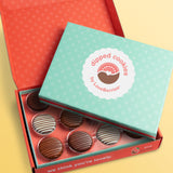Milk, White & Dark Chocolate Covered Sandwich Cookies Gift Box by Love Berries