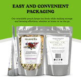 Nelson's Tea Strawberry Orange Peach - Caffeine Free Herbal Rooibos Loose Leaf Tea - Irresistable Blend of Green Rooibos, Orange Peel, Marigold