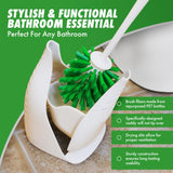 Libman Designer Bowl Brush and Caddy - 2 Pack - Toilet Brush and Holder Set, Non-Scratch, Bathroom Brush, Hygenic Caddy with Drying Slits
