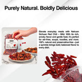 Natruen Whole Dry Szechuan Chinese Red Chili Pods 4 Oz (Pack of 2), Mild, Facing Heaven Chili, Spicy Sichuan Dried Red Hot Chilies for Chili Oil
