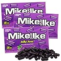 Mike and Ike Jolly Joes Theater Boxes, Chewy Grape Candy, Perfect Movie Night Snack, 4.25 Ounces (Pack of 3)