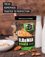 Olde Man Granola Gluten Free Granola - Non-GMO Healthy Granola Cereal - Soft Whole Grain Oats, Butter, Brown Sugar - Handmade in Colorado (Apple