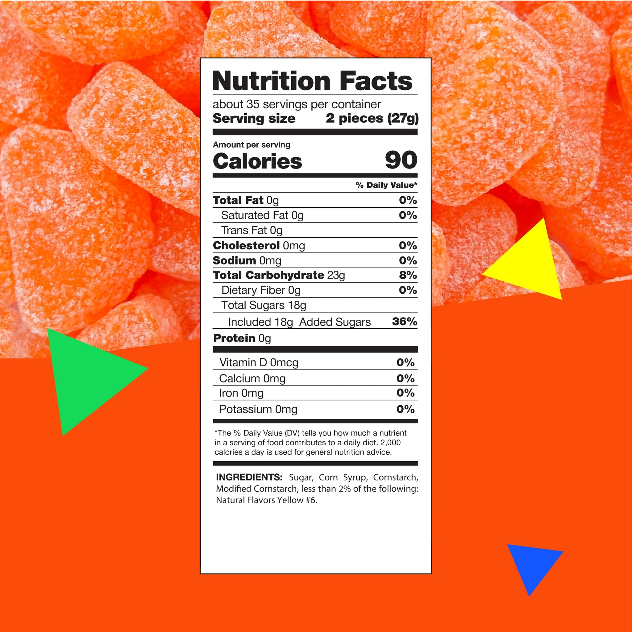 Orange Slices | 2 Pound Bag - Approx. 70 Count | Jelly Candy | Old-Time Treats |Old Fashioned Candy
