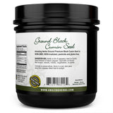 Amazing Herbs Premium Ground Black Cumin Seeds - Finely Ground Nigella Sativa, Gluten Free, Non GMO, Supports Cardiovascular Function & Preserves
