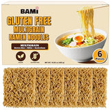 Gluten Free Ramen Noodles Multigrain (6 packs) Millet And Brown Rice Ramen Noodles Plain, Gf Ramen, Low Sodium, Vegan, Healthy Buckwheat Noodles No