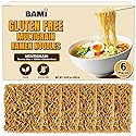 Gluten Free Ramen Noodles Multigrain (6 packs) Millet And Brown Rice Ramen Noodles Plain, Gf Ramen, Low Sodium, Vegan, Healthy Buckwheat Noodles No