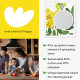 EKOH Swedish Dishcloths for the Kitchen - 12 Pack Cleaning Cloths for the Home - 100% Biodegradable Dish Cloths a Paper Towel and Plastic Sponge