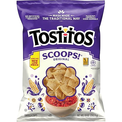 Tostitos Scoops Tortilla Chips, 10oz Bag