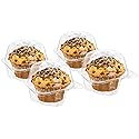 Fresh Bakery Muffins | Chocolate Chip Muffins | 4 Individually Wrapped Muffins Included | Delicious Coffee Cake | 4 oz Per Muffin | Stern’s Bakery