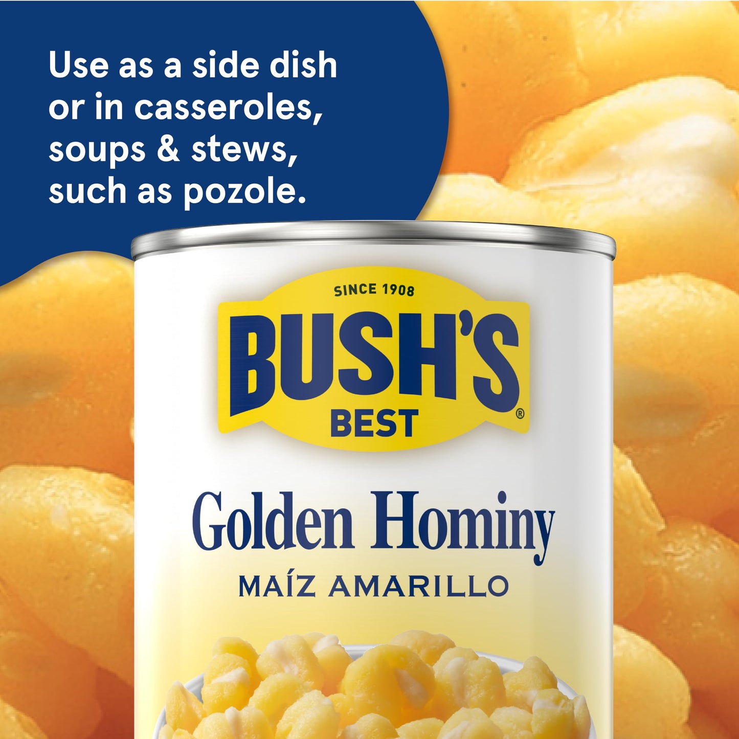 Bush's Golden Hominy 15.5 oz