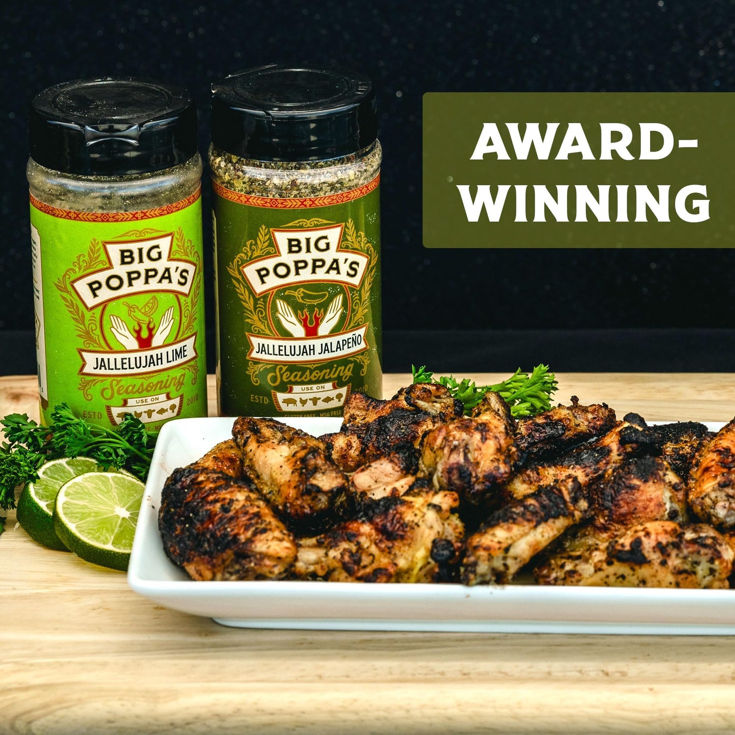 Big Poppa’s Jallelujah Lime Seasoning Salt - Bold Lime & Jalapeño Citrus Spice Blend for Tacos, Chicken, Shrimp & Cocktails - Flavor-Packed Seasoning