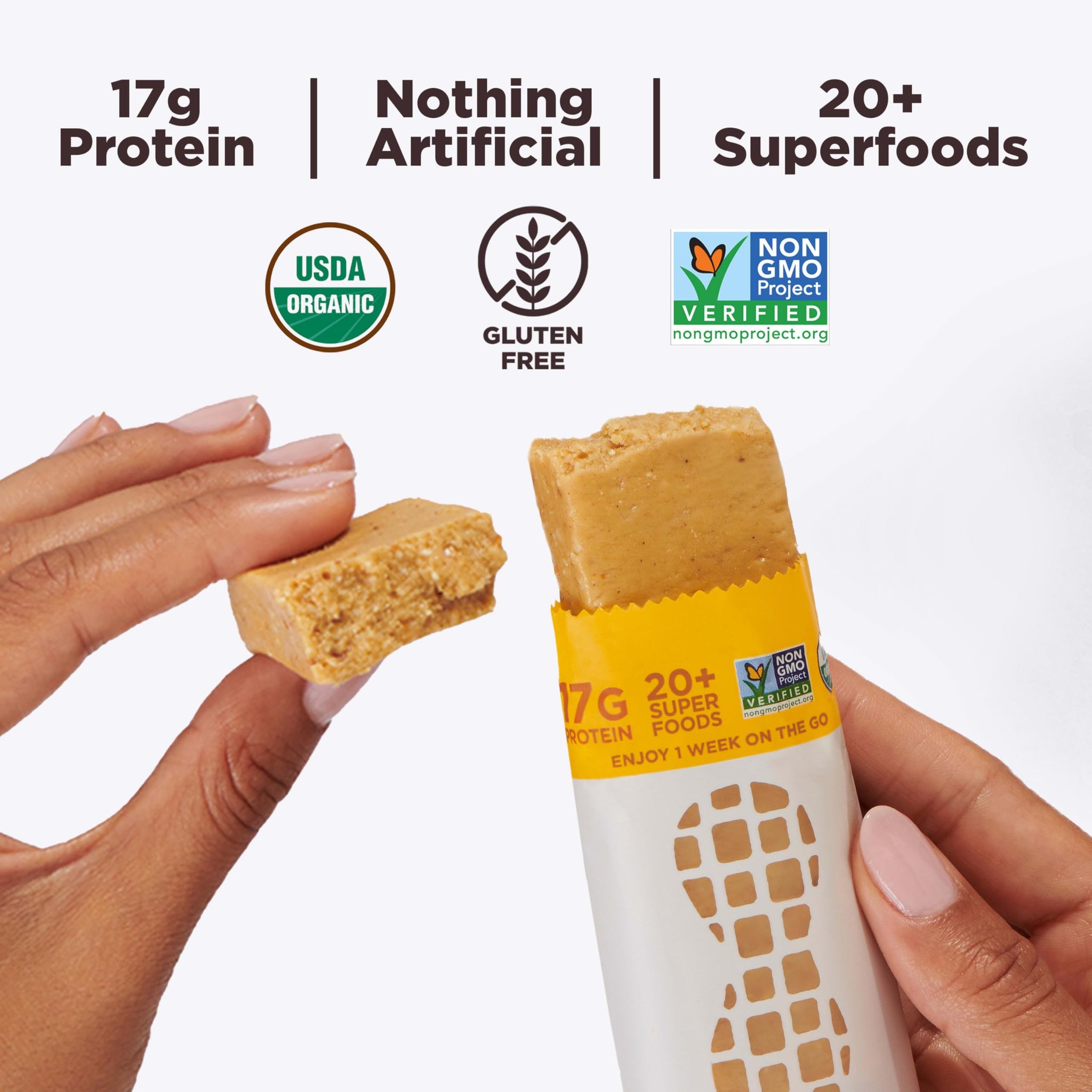 Perfect Bar Gluten-Free Peanut Butter Refrigerated Protein Bar, Organic, 4 count, 2.5 oz