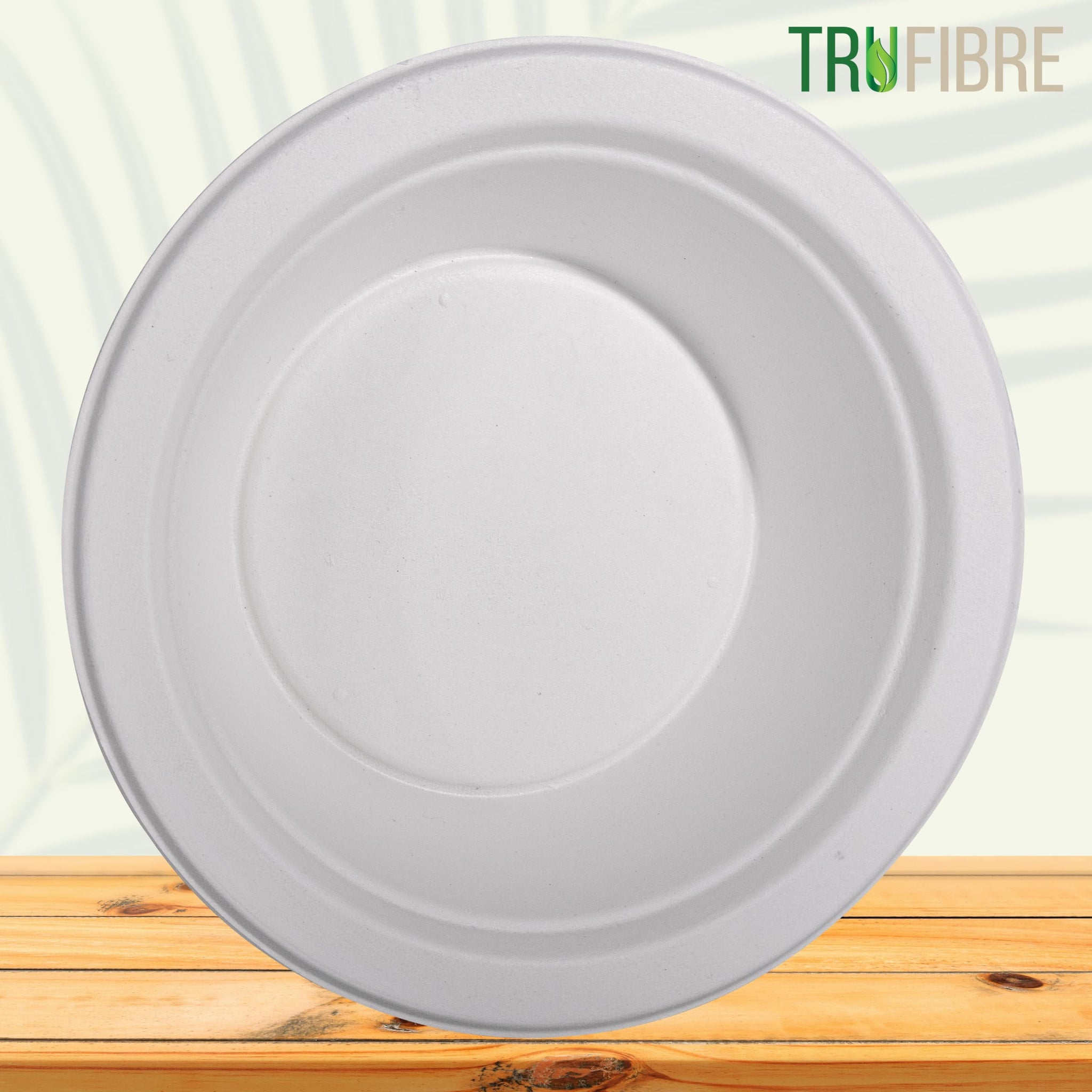 TruFibre 16 Oz Paper Bowls, 100 Pack 100% Compostable Heavy Duty Eco-Friendly Bagasse Biodegrable Disposable Bowls for Salad, Dessert, Soup, Ice
