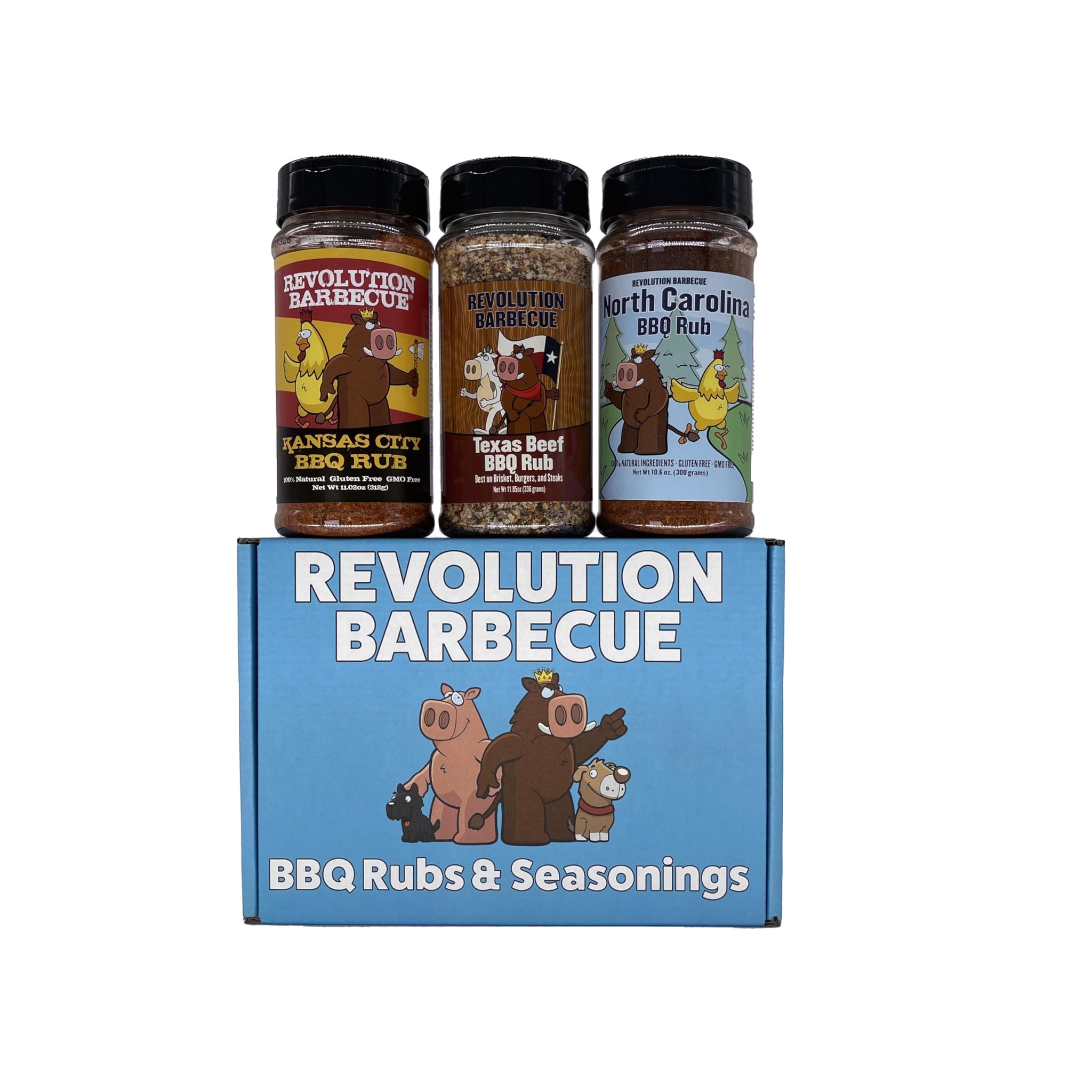 Revolution Barbecue American Barbecue Legends Gift Set | BBQ Across America Gift Set | The Pitmaster's Perfect Trio
