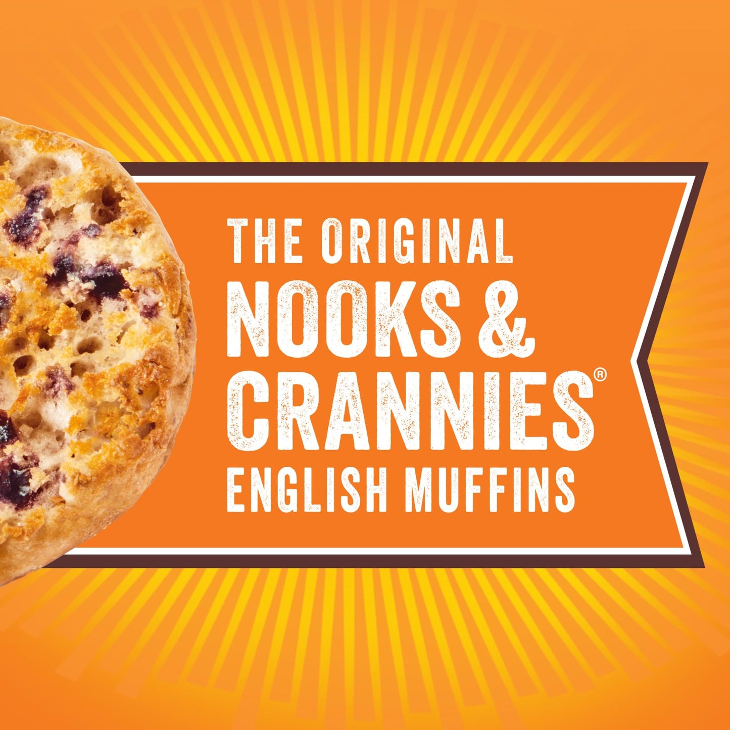 Thomas’ Blueberry English Muffins, Naturally and Artificially Flavored, 6 Count, 13 Oz Package of English Muffins