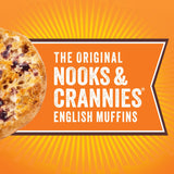 Thomas’ Blueberry English Muffins, Naturally and Artificially Flavored, 6 Count, 13 Oz Package of English Muffins