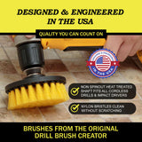 Drillbrush Drill Brush Attachment Set for Bathroom Cleaning - Power Scrubber Brush Kit for Tub, Tile, Shower, and Grout - All-Purpose Household