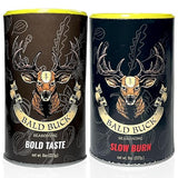 Bald Buck Seasoning Pack of 2, 8 Oz (1 Bold Taste + 1 Slow Burn) | Rib Rub BBQ Chicken Seasoning | BBQ Seasoning and Rub | Rotisserie Chicken