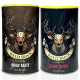 Bald Buck Seasoning Pack of 2, 8 Oz (1 Bold Taste + 1 Slow Burn) | Rib Rub BBQ Chicken Seasoning | BBQ Seasoning and Rub | Rotisserie Chicken
