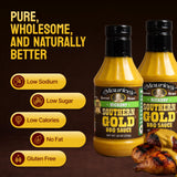 Maurice’s Southern Gold BBQ Sauce, Hickory - Smoke-Kissed Carolina Gold Barbecue Sauce - Authentic Southern Carolina Barbeque Dressing - Mustard Based