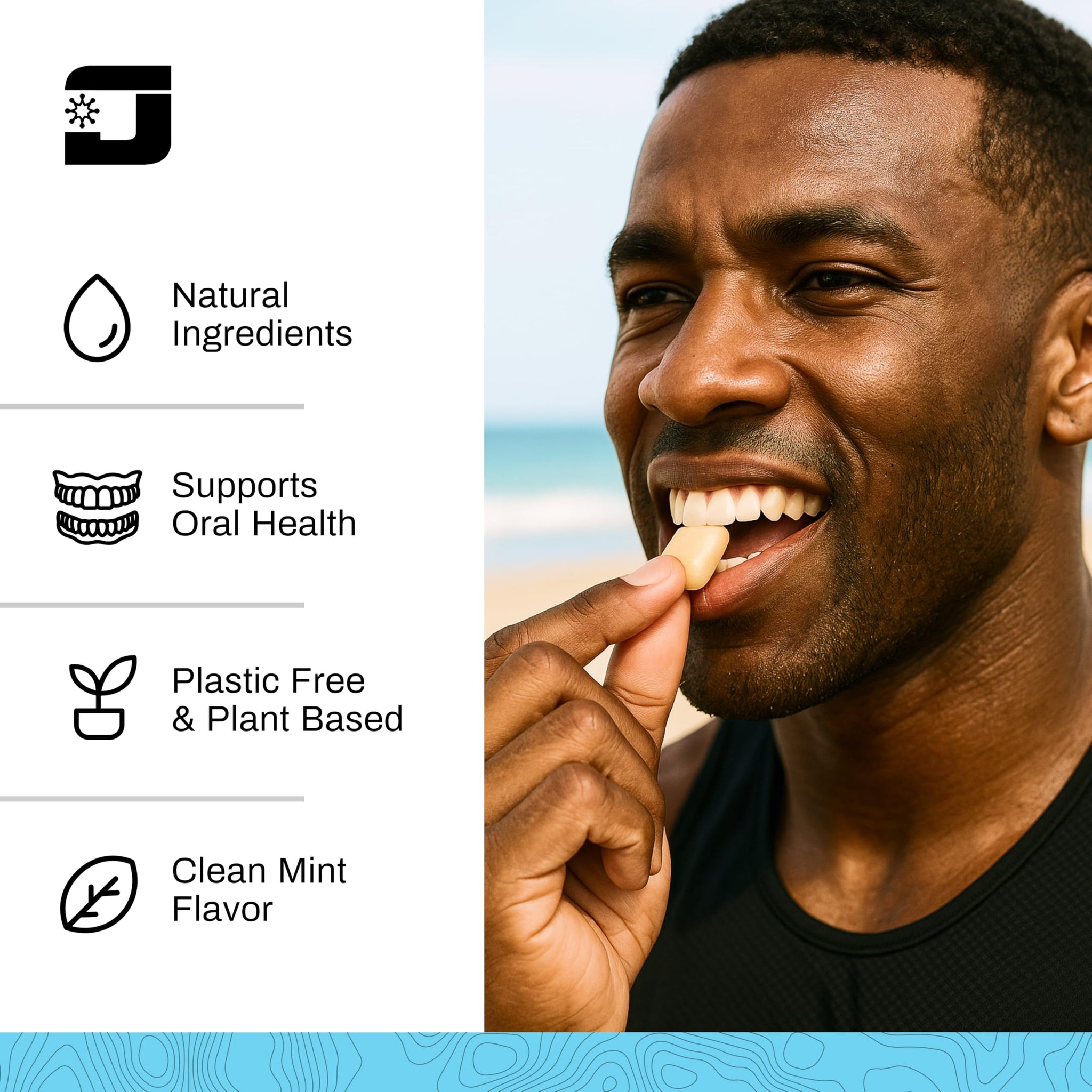 Jawzrsize OG Mastic Gum Organic - Mint Natural Mastic Chewing Gum, Sugar-Free Jawline exerciser, Strengthening Formula with NAHA, Plant-Based Oral
