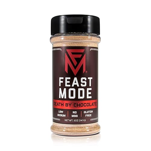 NEW! Death By Chocolate - Feast Mode Flavors - Low Sodium, No MSG, Gluten Free, All Natural, Meal Prep Seasoning, Cocoa, Cocoa Butter, Honey, Sweet