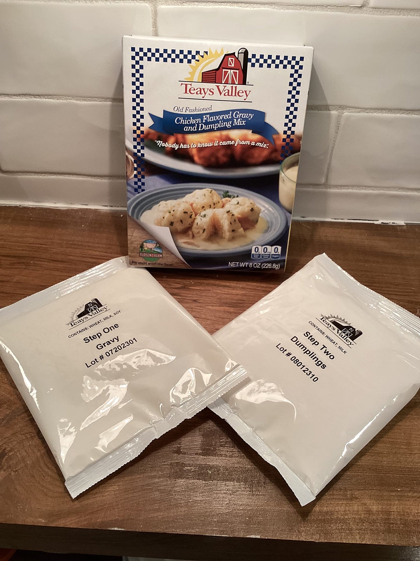 Teays Valley Old Fashioned Chicken Flavored Gravy and Dumpling Mix Pack of 2