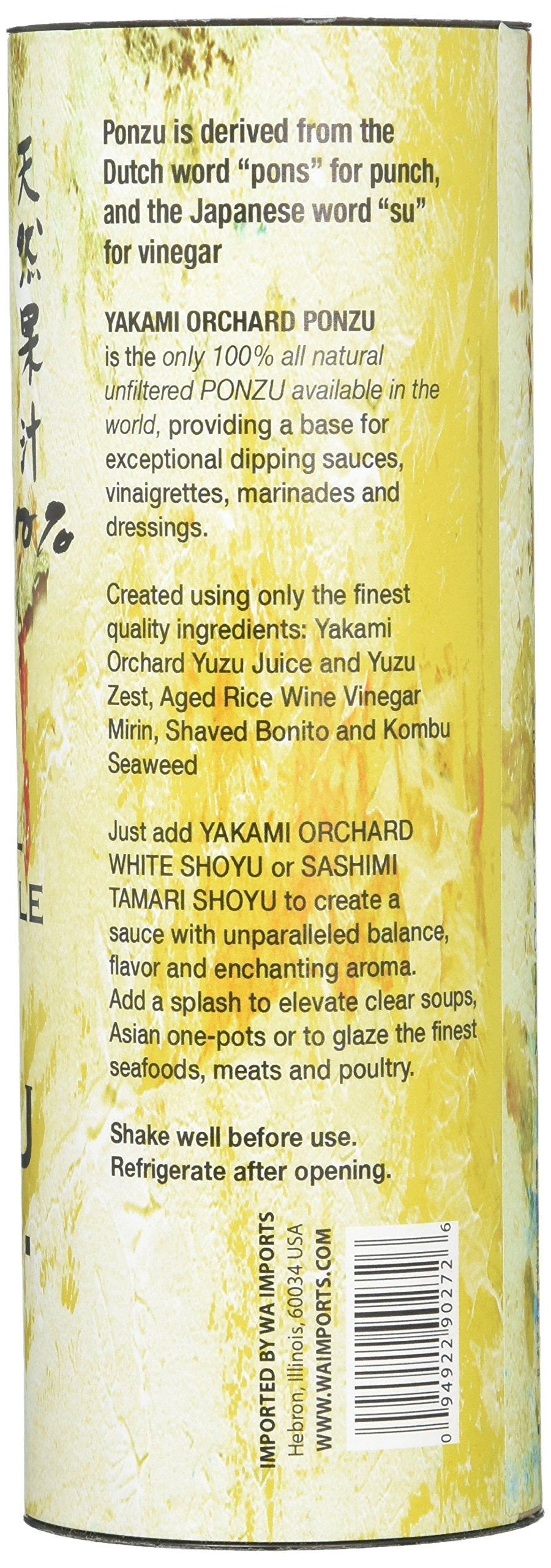 Yakami Orchard All Natural Japanese Ponzu, 12 Ounce