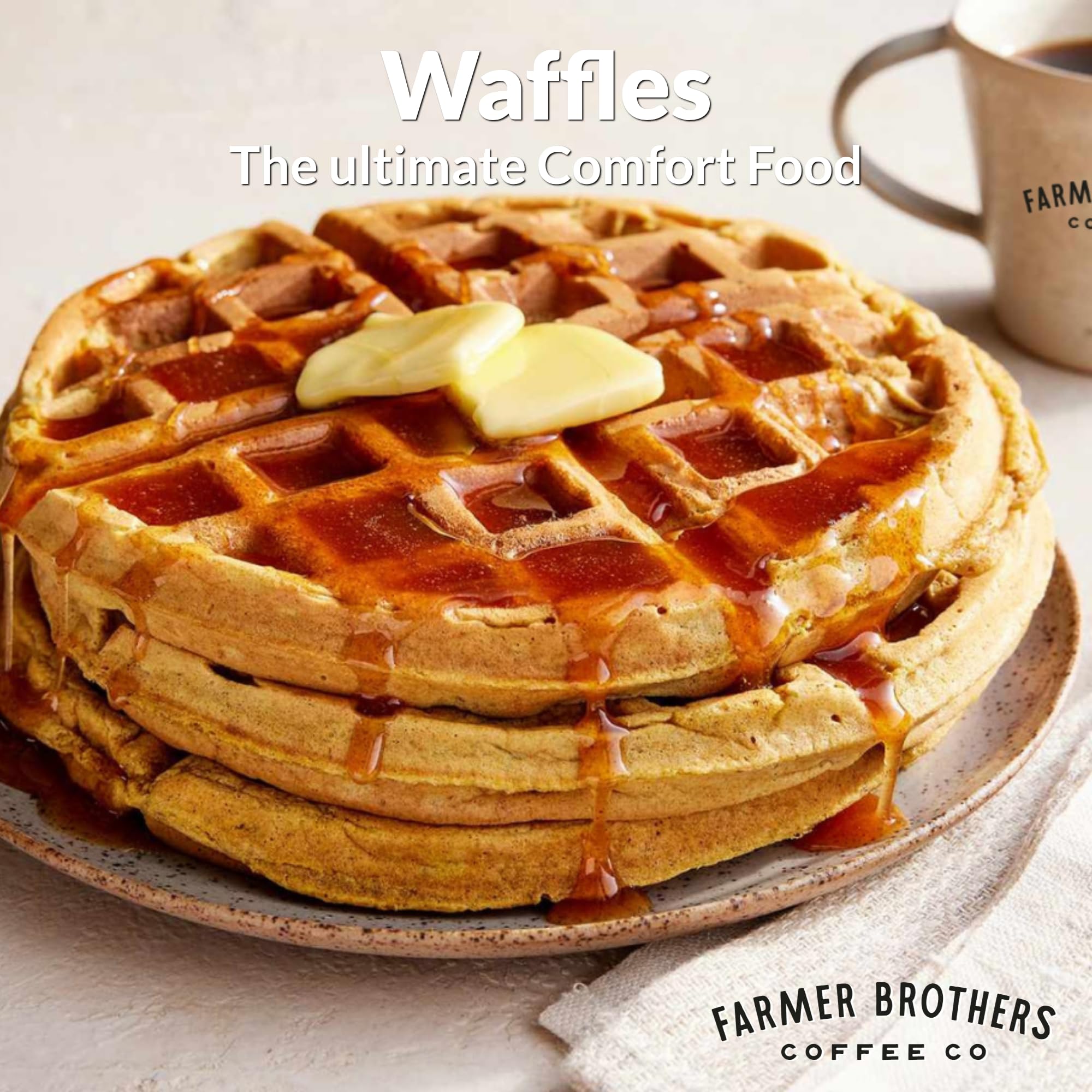 Farmer Brothers Premium Sweet Cream Buttermilk Pancake and Waffle Mix, Complete Baking Mix, 5 lb Bag
